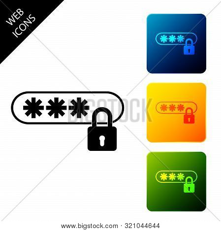 Password Protection And Safety Access Icon Isolated. Lock Icon. Security, Safety, Protection, Privac