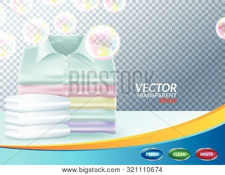 Background. Design Template Of Wacher. Front View, Laundry Concept