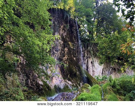 Waterfall Skakavac In A Forest Park Jankovac Or Slap Skakavac U Park Sumi Jankovac - Papuk Nature Pa