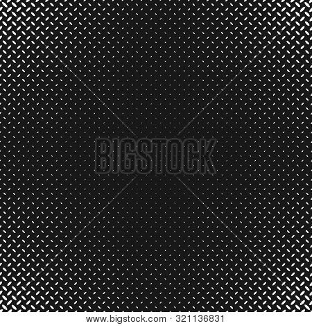 Monochrome Geometric Halftone Ellipse Pattern Background Design - Abstract Vector Illustration