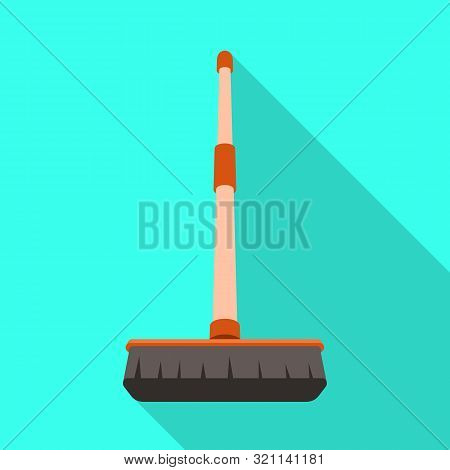 Vector Illustration Of Cleaning And Brush Sign. Collection Of Cleaning And Housekeeping Vector Icon 