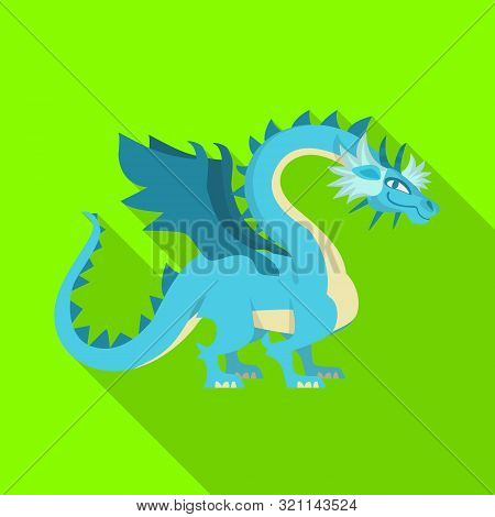 Vector Design Of Dragon And Predator Logo. Set Of Dragon And Wing Vector Icon For Stock.