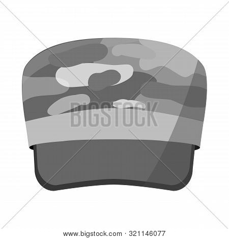 Vector Design Of Cap And Hat Logo. Collection Of Cap And Soldier Stock Vector Illustration.