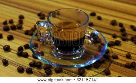 A Cup Of Single Espresso Made With Indonesian Coffee Origin.