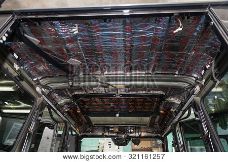 Novosibirsk, Russia - 09.09.2019: Car Tuning In The Body Of A Suv Using Three Layers Of Noise Insula