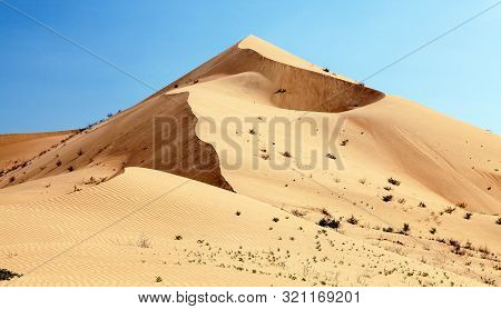 Cerro Blanco Sand Dune, The Highest Dunes On The World Located Near Nasca Or Nazca Town In Peru