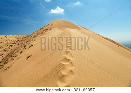 Cerro Blanco Sand Dune, The Highest Dunes On The World Located Near Nasca Or Nazca Town In Peru