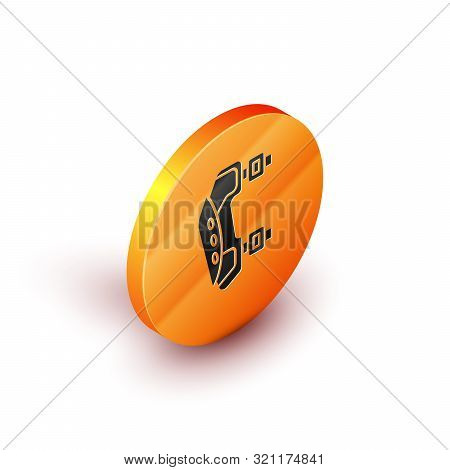 Isometric Knee Pads Icon Isolated On White Background. Extreme Sport. Sport Equipment. Skateboarding