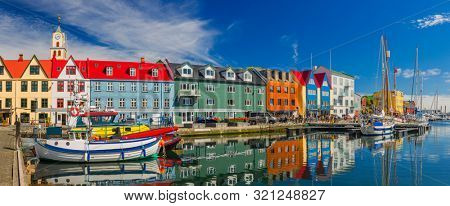 Torshavn city - the capital of The Faroe Islands, Denmark.