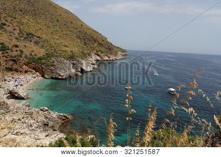 Castellammare Del Golfo, San Vito Lo Capo - June 30th 2016: The Zingaro Nature Reserve, An Italian P