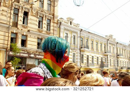 Kiev, Ukraine, 06.23.2019. Lgbt Parade, March Of Equality For The Rights Of Gays, Lesbians, Transves