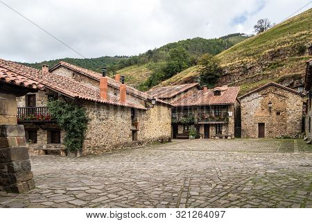 Barcena Mayor, Cabuerniga Valley In Cantabria, Spain.