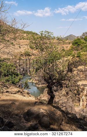 Landscape View Near The Blue Nile Falls, Tis-isat In Ethiopia, Africa