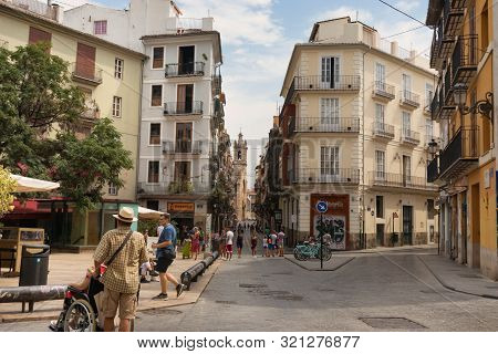 Street Of The Carmen District, Valencia Spain