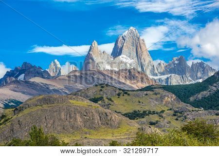 Mount Fitz Roy at Los Glaciares National Park in Argentina