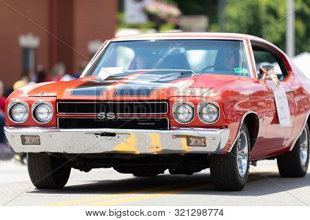 Buckhannon, West Virginia, Usa - May 18, 2019: Strawberry Festival, Chevrolet, Chevelle, Classic Car