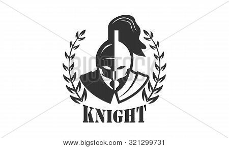 Knight Medieval Est 1975 Logo. Vector Illustration Vector