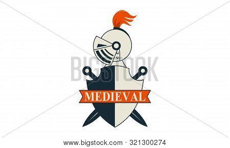Knight Medieval Est 1975 Logo. Vector Illustration Vector