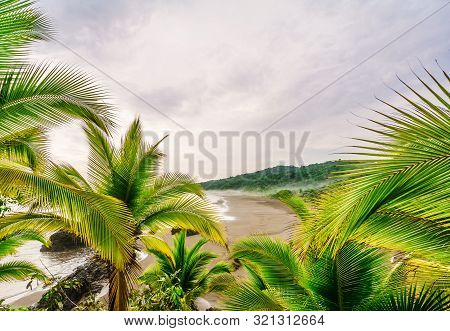 Beautiful Beach Almejal At The Pacific Ocean Coast In Choco Region By El Valle Next To Bahia Solano 