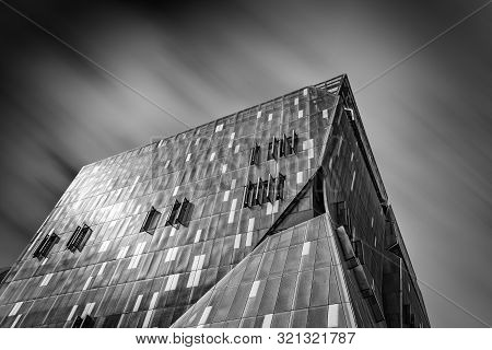 New York City, Usa - June 20, 2018: Low Angle View Of Cooper Square Building In New York. It Was Des