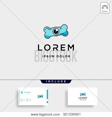 Dog Paw Camera Logo Template Vector Design
