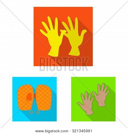 Vector Illustration Of Own And Textile Logo. Collection Of Own And Safety Stock Vector Illustration.