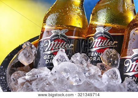 Bottles Of Miller Genuine Draft Beer