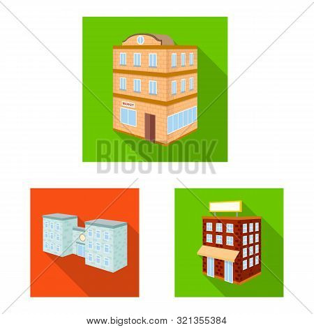 Vector Design Of Construction And Building Logo. Set Of Construction And Estate Vector Icon For Stoc