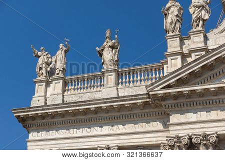Rome, Italy - June 25, 2017: Basilica Of San Giovanni In Laterano (basilica Di San Giovanni In Later