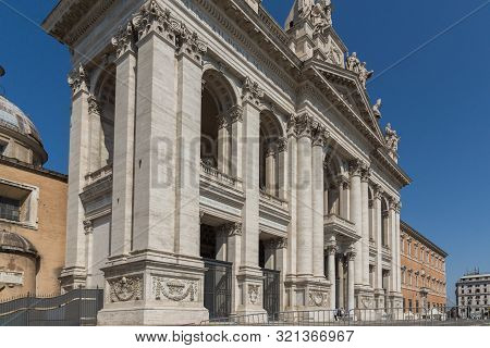 Rome, Italy - June 25, 2017: Basilica Of San Giovanni In Laterano (basilica Di San Giovanni In Later