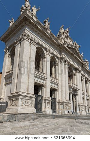 Rome, Italy - June 25, 2017: Basilica Of San Giovanni In Laterano (basilica Di San Giovanni In Later