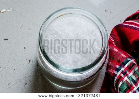 Maldon Sea Salt Flakes In Jar. Ready To Use.