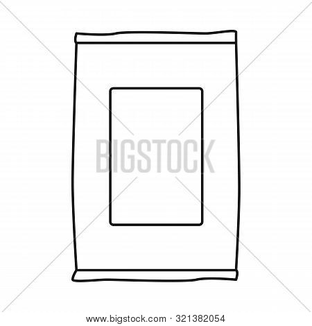 Isolated Object Of Package And Food Symbol. Set Of Package And Product Vector Icon For Stock.