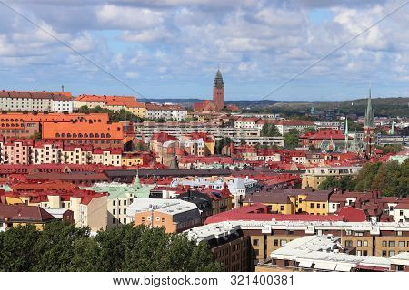 Gothenburg, Sweden - Urban Cityscape With Olivedal And Masthugget Districts.
