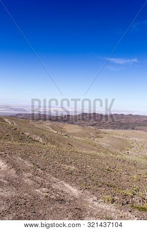 A Desert View From Panamericana, Route 5, Chile