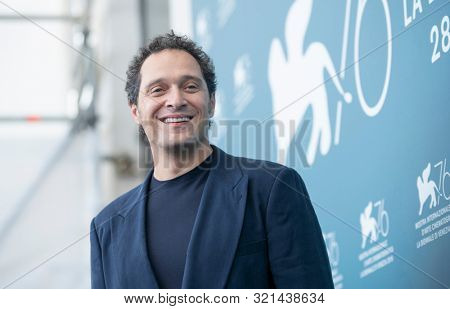 Claudio Santamaria at the 76 Venice International Film Festival 2019. Tutto il mio folle amore photocall. Venice (Italy), September 6th, 2019