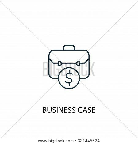 Business Case Concept Line Icon. Simple Element Illustration. Business Case Concept Outline Symbol D