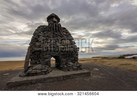 Views Near The Town Of Arnastapi In Iceland