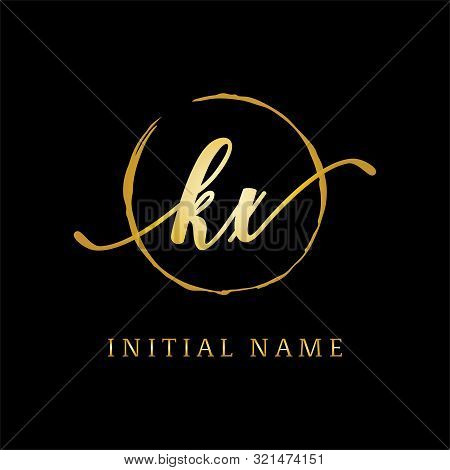 Kx Beauty Logo Inspiration, Luxury Logo Design, Initial Logo Name