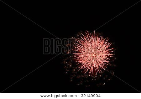 Fireworks at night
