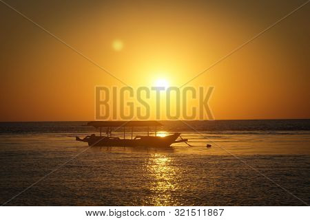 Beautiful Sunrise At Watudodol Beach Banyuwangi Indonesia