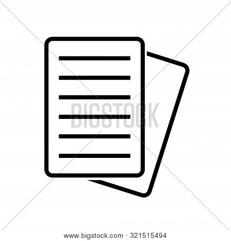 Document Icon, Flat Illustration Of File Copy, Vector Icon, Document Sign Symbol – Vector