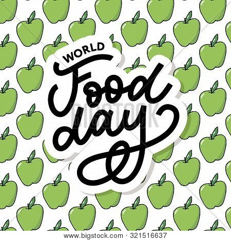 World Food Day Vector Illustration. Suitable For Greeting Card, Poster And Banner.