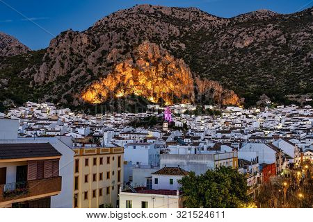 Ermita De San Antonio In Ubrique, Cadiz, Andalusia, Spain At Night