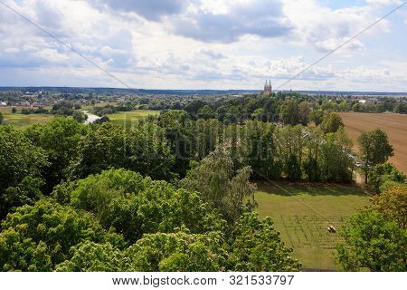 Fields And Meadows Around Small Town Krekenava