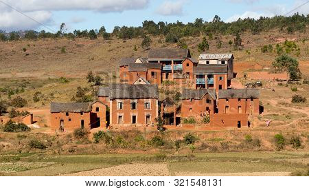 Village And Landscape Of Madagascar