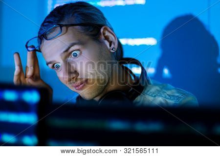 Shocked Surprise Software Developer Freelancer In Glass Work Type Program Code C++, Java, Javascript