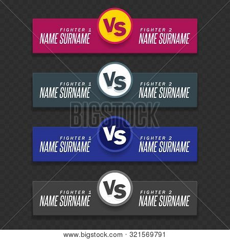 Versus Logo Vs Vector Photo Free Trial Bigstock