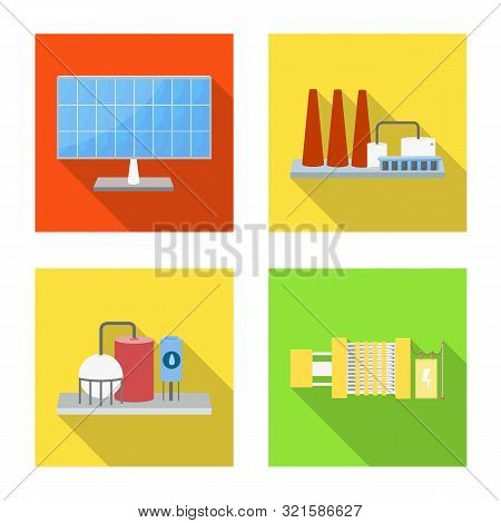 Vector Design Of Source And Environment Symbol. Collection Of Source And Bio Stock Vector Illustrati