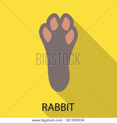 Vector Design Of Paw And Rabbit Logo. Collection Of Paw And Trail Vector Icon For Stock.